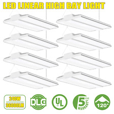 8 Pack 240w 5000k Daylight Led Linear High Bay Light Ac100-277v Ul Dlc Listed