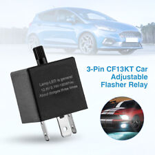 3-pin Car Flasher Relay Fix Light Led Lamp Turn Signal Hyper Flash Cf13 Jl-02 Us