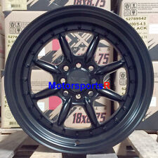 Xxr 002.5 Wheels 16 X8 20 Flat Black Deep Dish Lip 4x100 4x114.3 Hellaflush