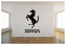 Ferrari Logo Symbol Wall Decal Mural Art Sticker 22x34 Garage Shop Bedroom