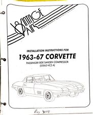 1963-1967 Corvette Vintage Air Installation Instructions