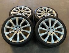 Set Of Used Oem 10-14 Mercedes-benz Cl550 20 Staggered Wheels And Tires 5x112