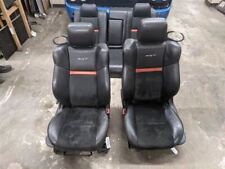 08-10 Challenger Srt-8 Srt8 Seat Set Leather Suede Black Orange Weat See Pics
