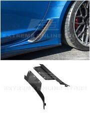 For 14-19 Corvette C7 Z06 Carbon Fiber Side Rocker Panel Brake Scoop Vent Covers