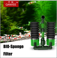 Fish Tank Double Sponge Filter Aquarium Air Pump Oxygen Water Biochemical Filter