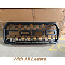 Front Upper Grille Fits 2015-2017 Ford F150 Raptor Style Grill Wled Full Letter
