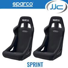 2 X Sparco Sprint Pair Of Fia Approved Racing Track Bucket Seats - Black