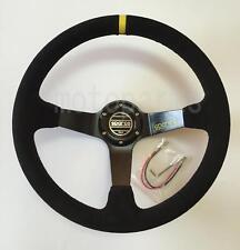 Sparco Deep Dish Suede Steering Wheel 350mm14inch - Universal - Fast Delivery