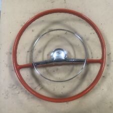 1957 Chevy Belair Steering Wheel With Horn Button Ring Vintage Original