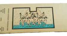 Vintage Cardboard Car Auto Window Shade Flamingo Road Roadside Emergency 1980s