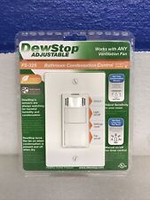 Dewstop Adjustable Fs-325-w1 Condensation Fan And Light Control Switch White New