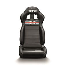 Sparco R100 Martini Racing Car Seat Faux Leather Adjustable Lightweight