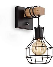 Black Wall Sconces With Dimmer Onoff Switch Vintage Cage Wall Mount Light 1pc
