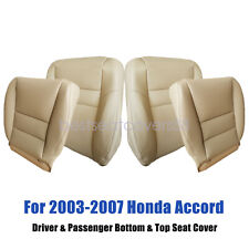 For 2003 2004 2005 2007 Honda Accord 4-door Driver Passenger Seat Cover Tan