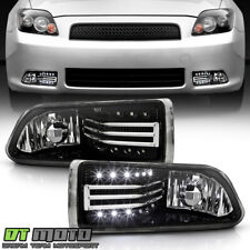 2005-2010 Scion Tc Driving Bumper Fog Lights W Led Strip Leftright Replacement
