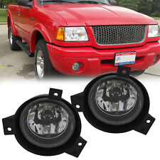 For 2001-2003 Ford Ranger Fog Lights Smoke Lens Front Driving Bumper Lamps