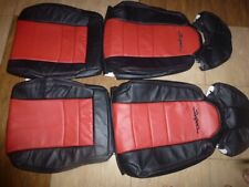 For Toyota Supra Mkiv Synthetic Leather Seat Covers Redblack W Black Supra Logo