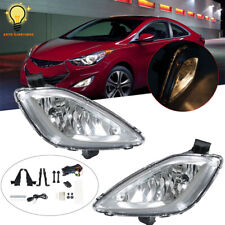Driving Fog Lights Lamps Kits For 2011 2012 2013 Hyundai Elantra Rightleft Side