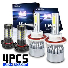 For Dodge Caliber 2010 2011 2012 Combo 9008 2504 Led Headlight Fog Light Bulbs