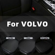 For Volvo Car Front Seat Cover Half Surround Cushion Linen Ice Silk Pu Leather