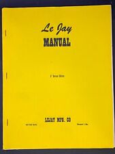 Le Jay Generator Manual Plans For Turbines More Made From Model T Engines
