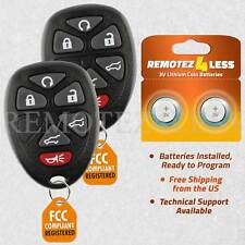 2 Keyless Entry Remote Control Car Key Fob For 2007-2014 Tahoe Chevy Ouc60270