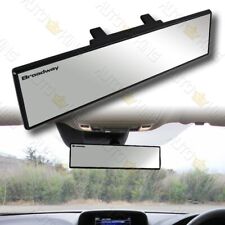 Universal Flat 300mm Wide Broadway Clear Interior Clip On Rear View Mirror