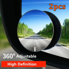 2x Blind Spot Mirrors Hd Glass Convex 360 Wide Angle Side Rear View Mirror
