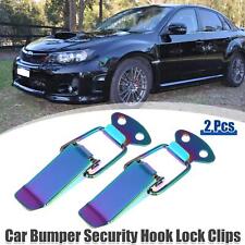 Car Trunk Bumper Security Hook Clips Quick Release Hook Multicolor 80x28mm 2pcs