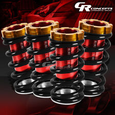 Red Scaled 1-4drop Height Adjustable Coilover For 88-00 Civic Egejekdc Black