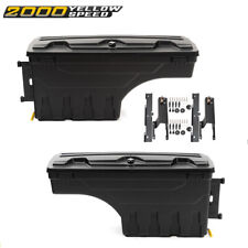 Pair Fit For 17-20 Ford F-250 F-350 Super Duty Truck Storage Box Toolboxes Bed