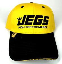 Jegs Racing High Performance Automotive Parts Yellow Strap Back Cotton Hat Cap