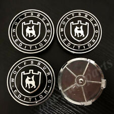4x 68mm Wolfsburg Edition Car Wheel Center Hub Cap Badge Emblem Decal Sticker