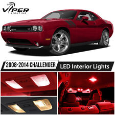 2008-2014 Dodge Challenger Red Led Interior Lights Package Kit