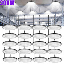 20 Pack 200w Ufo Led High Bay Lights Commercial Warehouse Factory Light Fixture