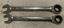 2 Asc Metric Ratchet Wrenches 14mm 15mm Chrome Vanadium Gear Wrenches
