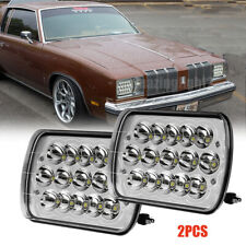 2pcs 7x6inch Square Led Headlights Fit Oldsmobile Cutlass Supreme 1978-1979