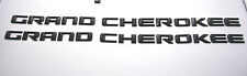 2x Oem High Quality Grand Cherokee Emblems Nameplate Jeep Badges Matte Black