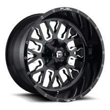 4 20x9 Fuel D611 Gloss Black Stroke Wheel 5x114.3 5x127 For Jeep Toyota Gm