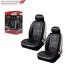 New Dodge Elite 2 Front Car Truck Suv Synthetic Leather Sideless Seat Covers Set