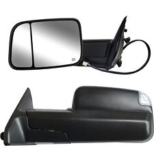 Towing Mirrors For 2009-2018 Dodge Ram 1500 2500 3500 Power Heated Signal Lh Rh