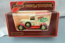 Matchbox Models Of Yesteryear Y-22 1930 Model A Ford Van Walters Palm Toffee