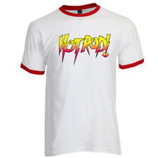 Adult Mens Wwe Rowdy Roddy Piper Hot Rod Wrestling White Vintage T-shirt Tee