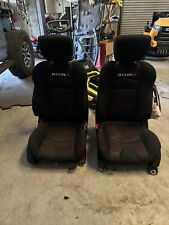 09-20 Nissan 370z Coupe Z34 Pair Lhrh Nismo Cloth Bucket Seats Black Notes