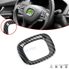 For Honda Accord 2018-22 Carbon Fiber Look Steering Wheel Logo Cover Decal Trim