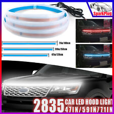 Car Led Hood Light Daytime Running Light Strip Flexible Lamp Dynamic Waterproof