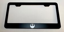 Laser Engraved Etched Star Wars Rebel Stainless License Plate Holder Frame