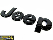 Mopar Jeep Grand Cherokee Black Gloss Emblem Badge Hood 2013-2021 New 68193400aa