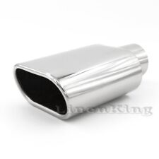 Stainless Steel Exhaust Tip Pipe Rolled Oval Slant 2.5 Inlet - 5.5 X 3 Outlet