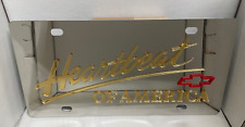 Chevrolet Heartbeat Of America Tag Stainless Steel Chrome Vanity License Plate